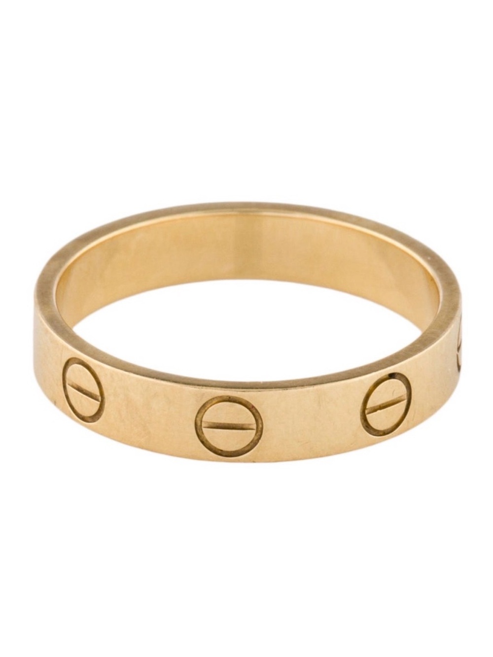 Cartier Yellow Gold Love Band with Screw Motif - Small - Picture 2 of 8